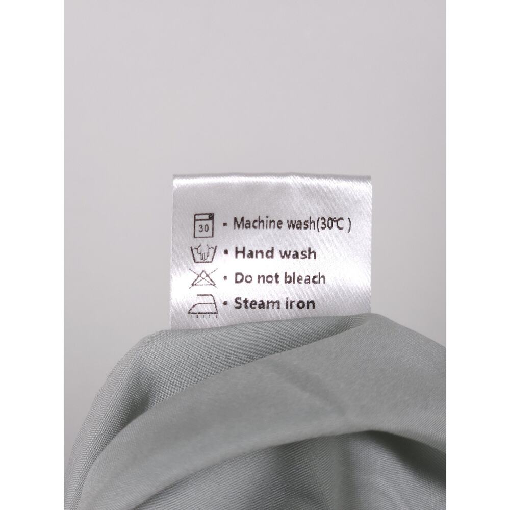 ZESICA Size L Smocked Long Sleeve Ruffle Hem Dress Light Sage Green - Picture 13 of 15